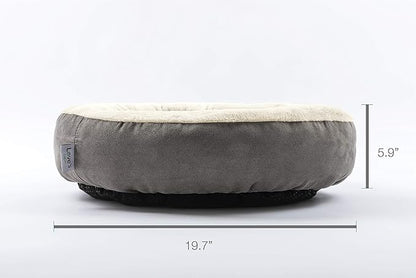 Love's cabin Round Donut Cat and Dog Cushion Bed, 20in Bed - Image 6