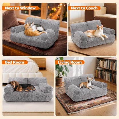 Gimars Upgrade Large Cat Bed for Indoor Cats -Added 10% More Stuff Sponge - Image 7