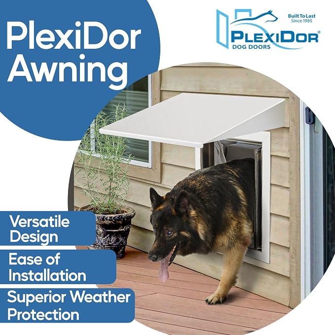 Plexidor Performance Pet Doors Universal Pet Door Awning - Image 5