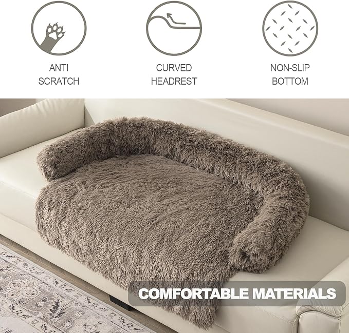 Tinaco Calming Dogs/Cats Bed Mats, Dog Pad Washable Removable Couch Cover - Image 4