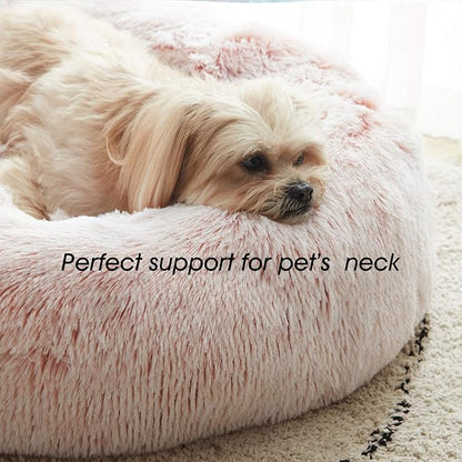 WESTERN HOME WH Calming Dog & Cat Bed, Anti-Anxiety Donut Cuddler Warming Cozy - Image 4