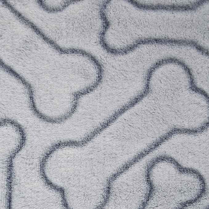 Bone Dry Embossed Bone Print Pet Blanket - Image 2