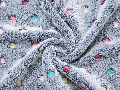 1 Pack 3 Blankets Super Soft Cute Dot Pattern Pet Blanket Flannel Throw - Image 5