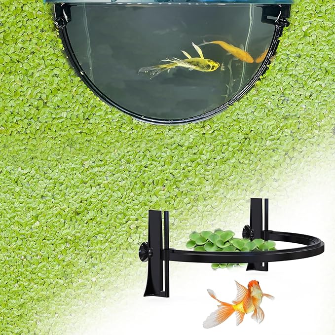 Aquarium Floating Plant Barrier, Floating Plant Corral Self Adjusts to Water by Pryitier