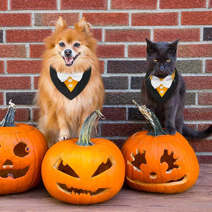 FUAMEY Dog Tuxedo Halloween for Large Dogs, Dog Formal Suit Dogs Attire Pet Bow - Image 3