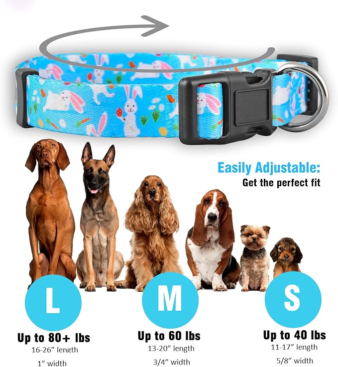 Native Pup Easter Dog Collar, Cute Spring Gift - Image 3