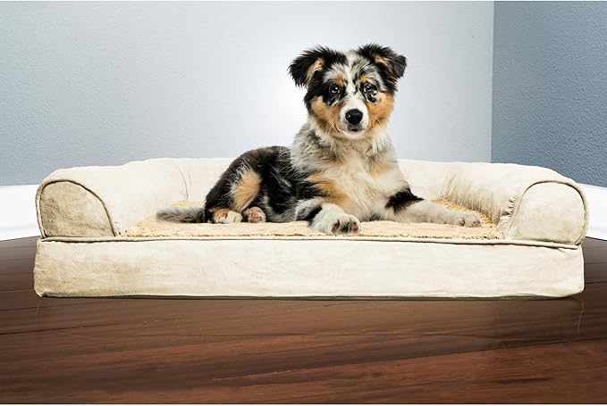 Furhaven Orthopedic Dog Bed for Medium/Small Dogs w/ Removable Bolsters & - Image 4