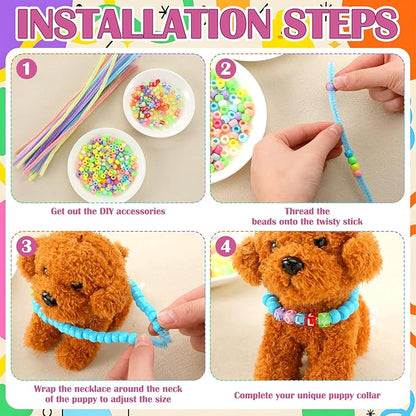 1050 Pcs Adopt a Puppy Pet Party Favors Puppy Adoption Party Supplies Make Your - Image 2