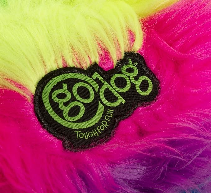 goDog Furballz Squeaky Plush Ball Dog Toy, Chew Guard Technology - Image 4