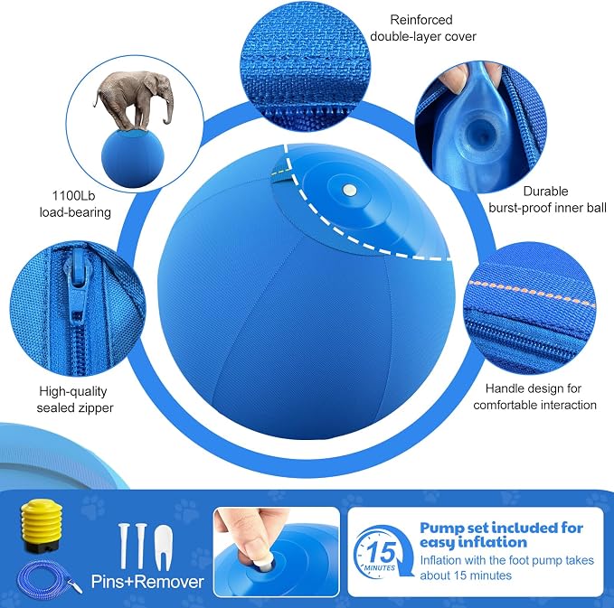 Happypaw 18'' Herding Ball for Dogs – Enhanced Chew Resistance & Heavy-Duty - Image 5