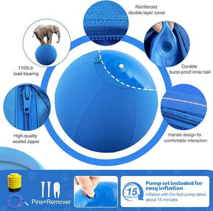 Happypaw 18'' Herding Ball for Dogs – Enhanced Chew Resistance & Heavy-Duty - Image 5