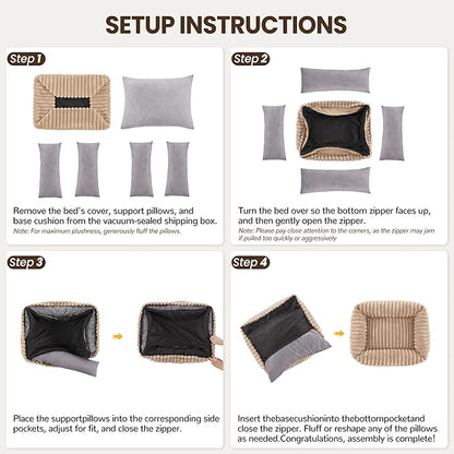 Washable Dog Bed for Small Medium Dogs - Image 6