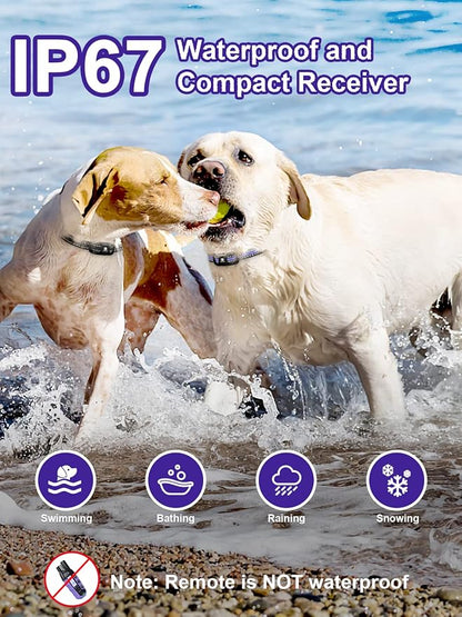 Bousnic Dog Shock Collar 2 Dogs - 3300 ft Waterproof Training Collar - Image 4