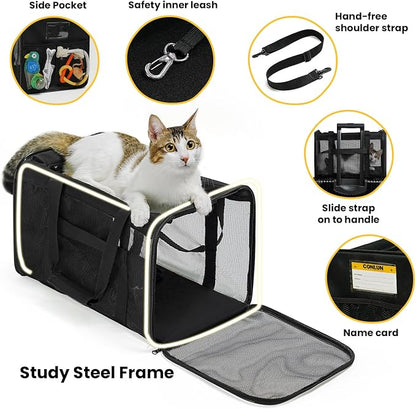 Cat Carrier Bag, Soft-Sided Pet Carriers - Image 5