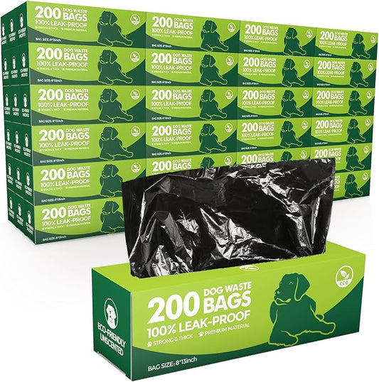Sherr 15 Boxed Rolls 3000 Counts Dog Poop Bags Bulk Leak Proof Dog Waste Bags by Sherr