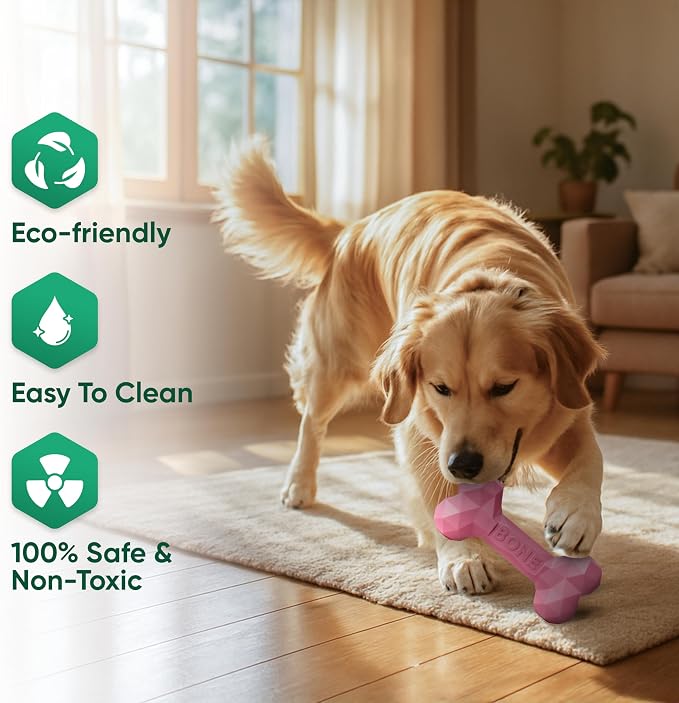 Natural Rubber Dog Chew Bone – Treat-Dispensing, Tough & Indestructible Chew - Image 6