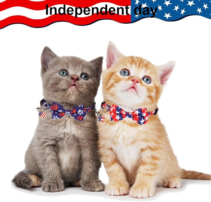 ADOGGYGO American Flag Cat Collar Breakaway - Image 2