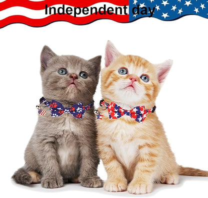 ADOGGYGO American Flag Cat Collar Breakaway - Image 2