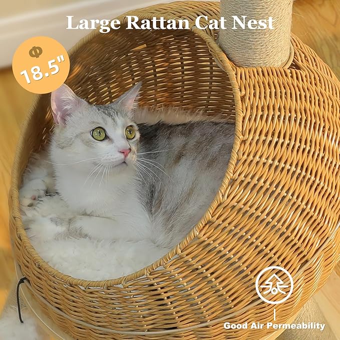 PAWZ Road Modern Cat Tree 46” Cat Dinosaur Tower - Image 3