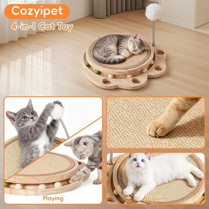 Cat Scratcher Board, 3-in-1 Cat Scratcher & Activity Center - Image 2