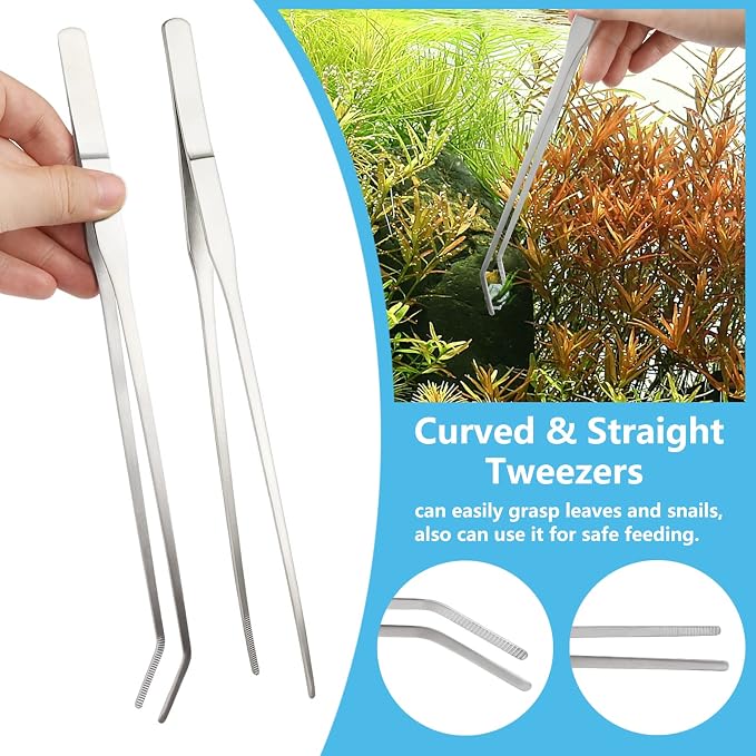 Fish Tank Cleaning Tools, Feeder Tools Kit, Aquarium Plants Cleaner, Algae - Image 4