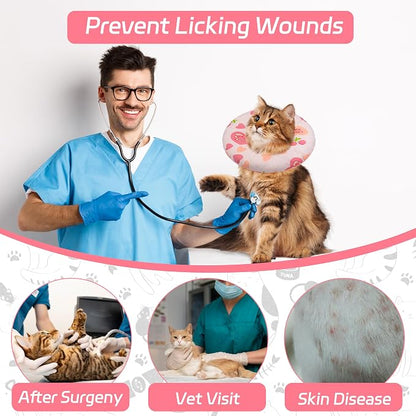 Cat Cone Soft Collar, Adjustable Cat Recovery Collar - Image 6