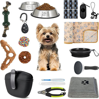 Puppy Supplies Starter Kit – Puppy Essentials and Dog Stuff Set by WILDOMS