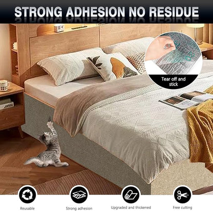 Cat Scratch Mat for Couch, Wall & Cat Tree – 78.7" Trimmable Self-Adhesive Cat - Image 4