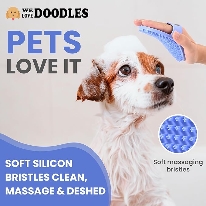 Dog Grooming Bath Brush, Pet Rubber Brush - Image 5