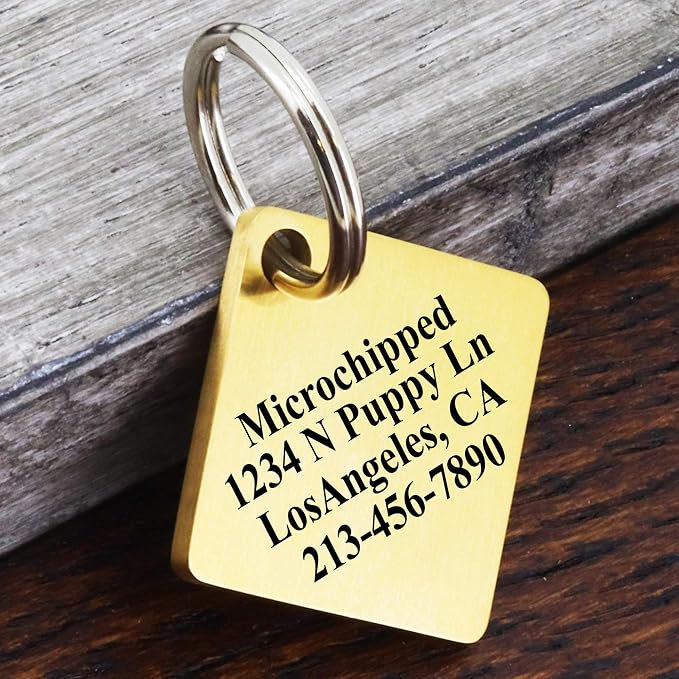 Ultra Joys Dog ID Tag, Custom Dog Tag Personalized Cat Tag, Pet ID Tag - Image 4