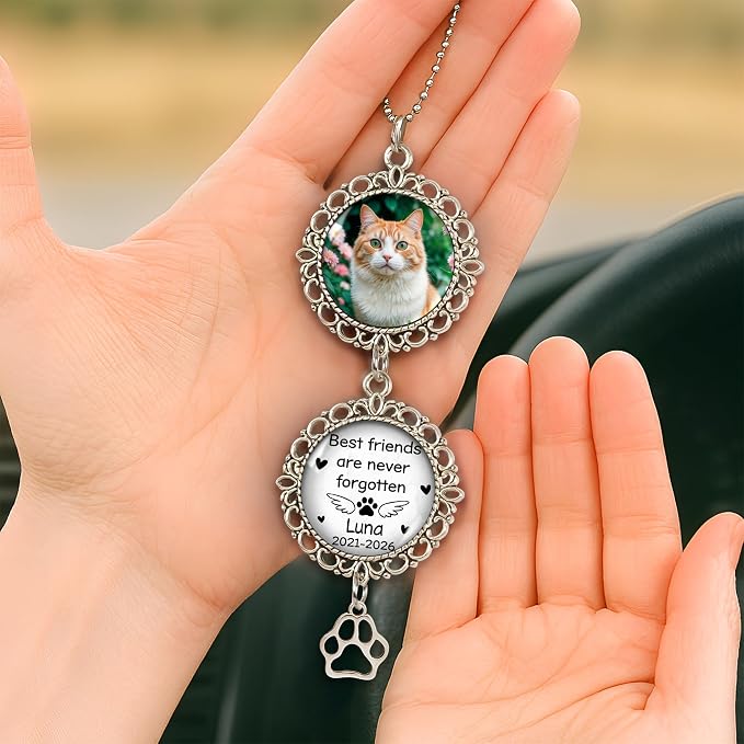 Hyturtle Personalized Pet Memorial Car Hanging Ornament - Image 6