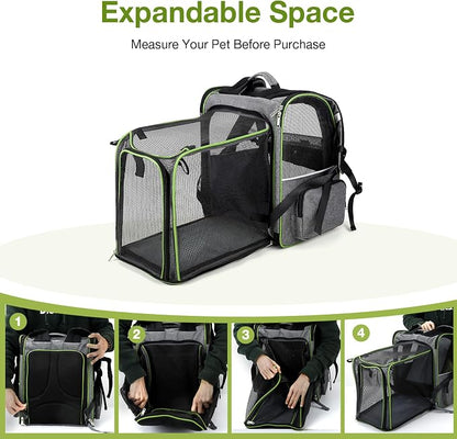 Lekebobor Large Cat Backpack Carrier Expandable Pet Carrier Backpack - Image 4