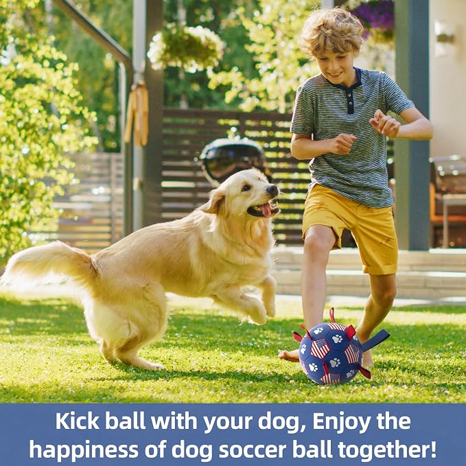 QDAN Dog Toys, Soccer Ball - Image 2