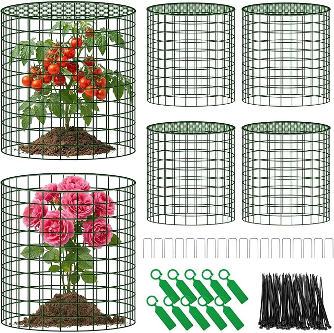 Convivium Plant Protectors from Animals 6 Packs, 13 x 12 in Metal Chicken Wire by Unknown