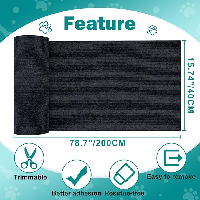 78.7"x15.8" Large Couch Protector from Cat Claws, Anti Scratch Furniture - Image 7