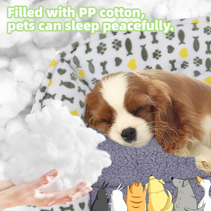 Dog Sofa Bed, Anti-Anxiety Bed for Dog, Rectangle Washable Bed - Image 6