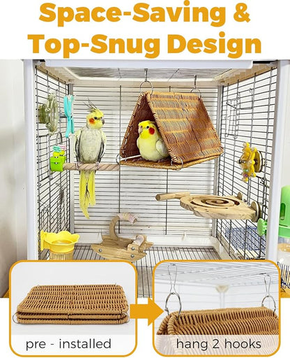 Chewproof Steel Frame Cockatiel Bird Nest - Image 5
