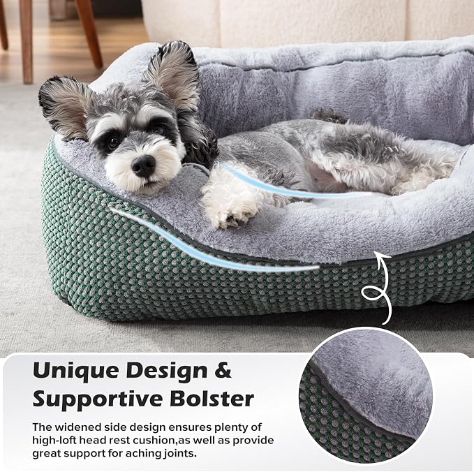 INVENHO Small Dog Bed Washable Orthopedic Calming Warming Durable Pet Bed - Image 4