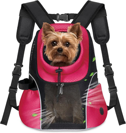 WOYYHO Pet Dog Carrier Backpack Small Dog Front Backpack Ventilated Mesh Dog by WOYYHO