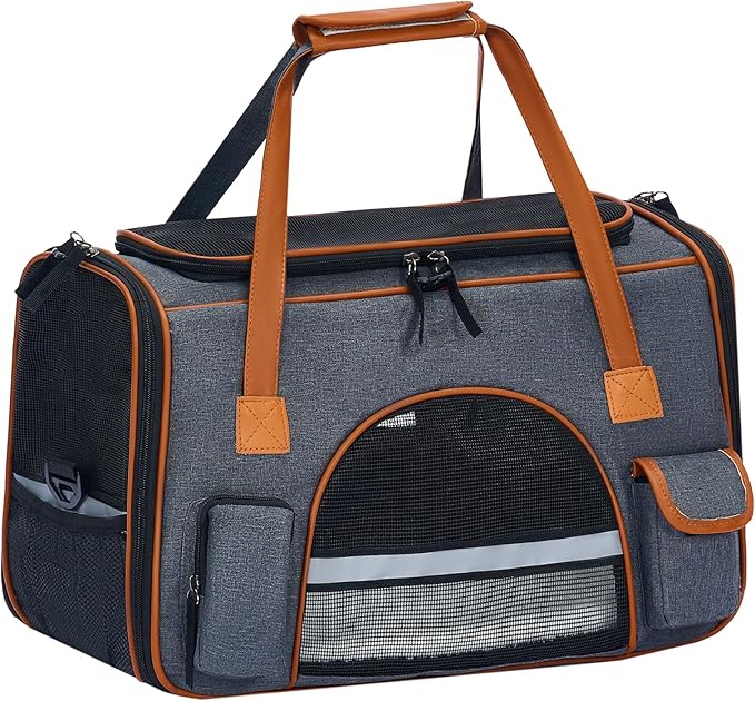 Pesen 18x11x11 Inches Cat Carrier– Fits Pets Up to 16 lbs, Anti-Collapse Design by Unknown