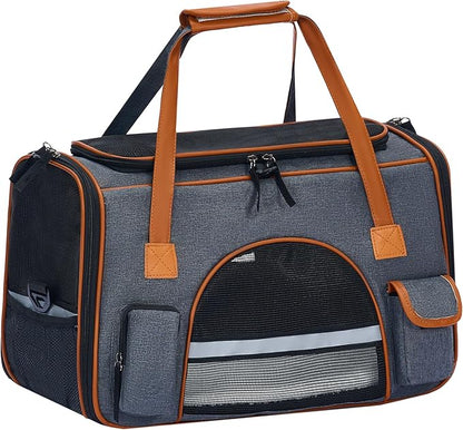 Pesen 20x12x11 Inches Cat Carrier– Fits Pets Up to 28 lbs, Anti-Collapse Design by Unknown