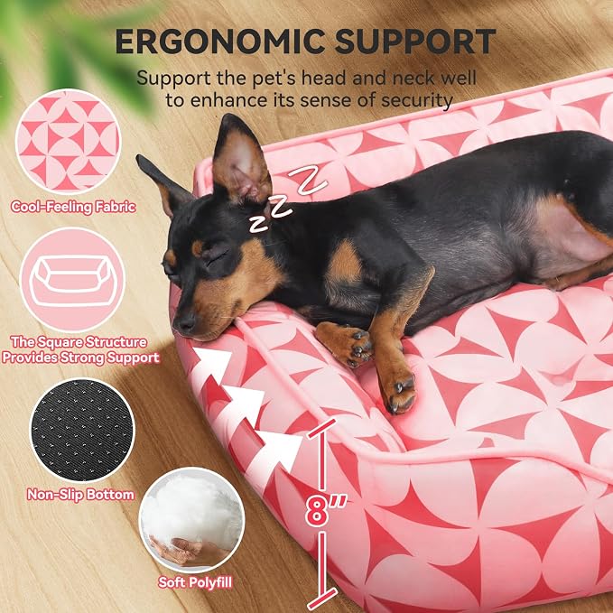 Rectangle Cat Dog Bed for Large Medium Small Pets Indoor Outdoor Machine - Image 3