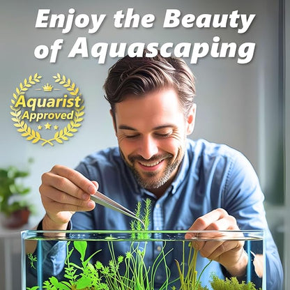 Long Tweezers for Aquascaping, 2 Pack 25cm / 9.8in Fine Tip 1mm – Tools for - Image 2