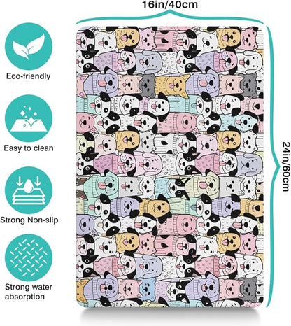 Pet Feeding Mat for Floors Waterproof Dog Mat for Food and Water Absorbent - Image 4