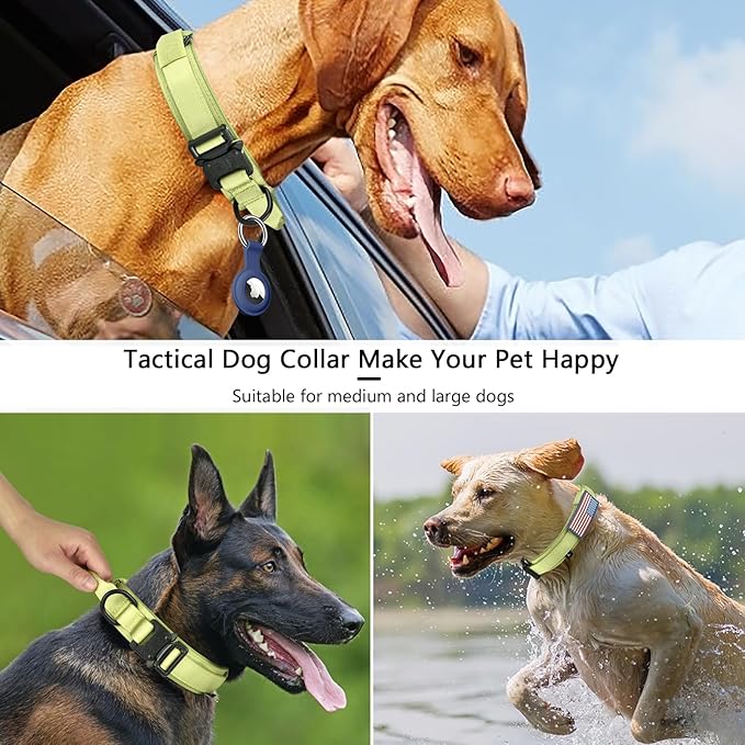 DAGANXI Tactical Dog Collar, Adjustable Military Training Nylon Dog Collar - Image 6