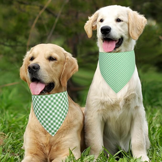Dog Bandana Green Small 1PCS, Summer Spring Scarf - Image 5