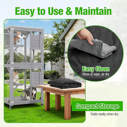 Kingling Outdoor Cat House Cover - Image 8