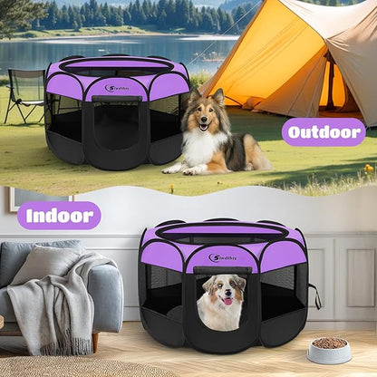 Large Dog Playpen, Puppy Pet Playpen Indoor, Dogs Tent Crates Cage - Image 4