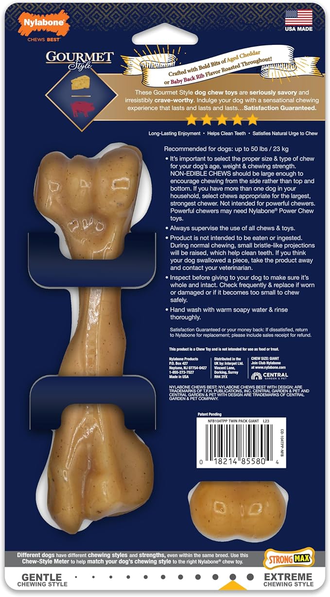 Nylabone Gourmet Style Strong Chew Toy Bundle, Toys - Image 10