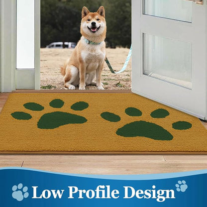 Buganda Dog Door Mat for Muddy Paws, Absorbent Dirt Trapper Washable Indoor - Image 6